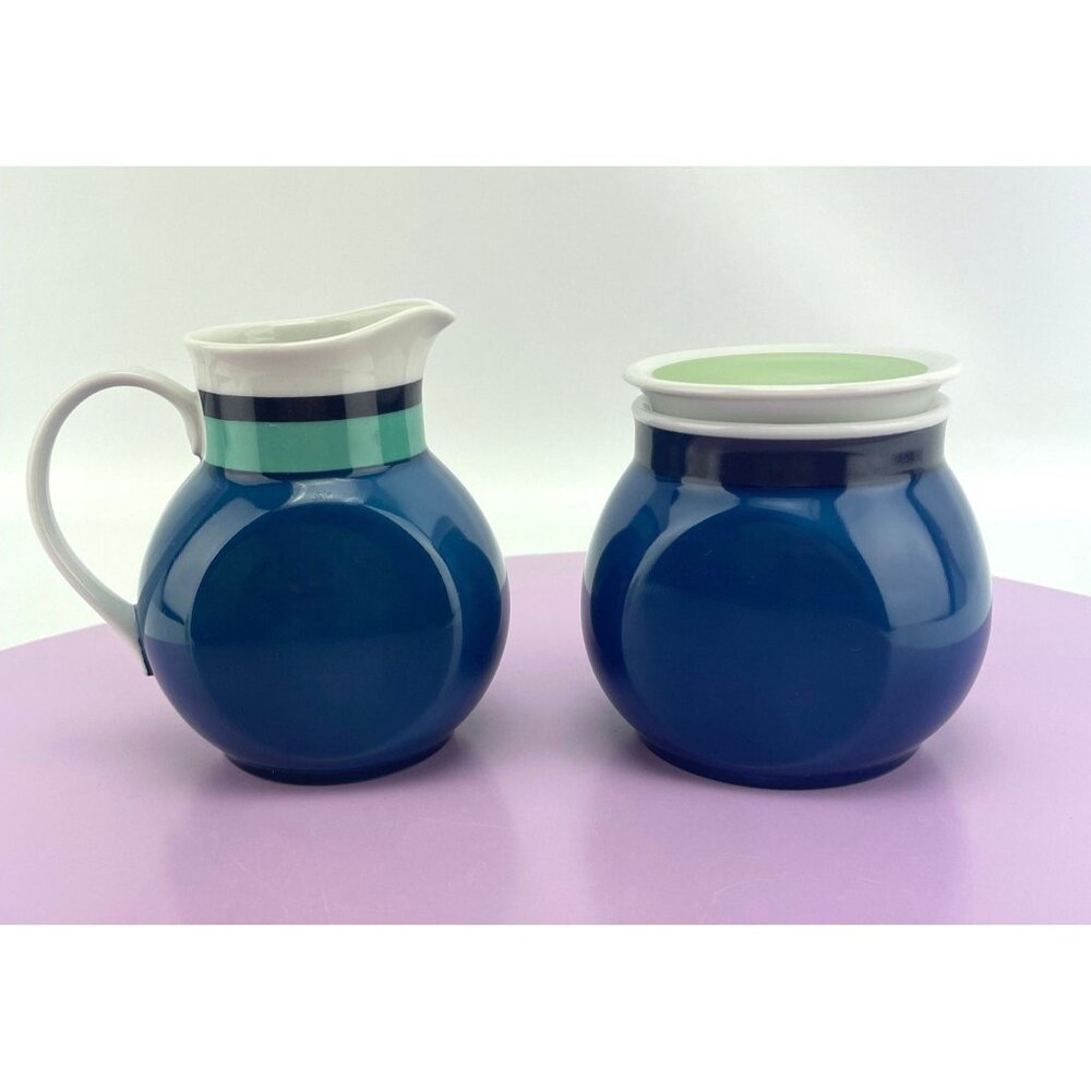 Vintage 70s sugar creamer set, Noritake Hawaiian Holidays, Younger Image